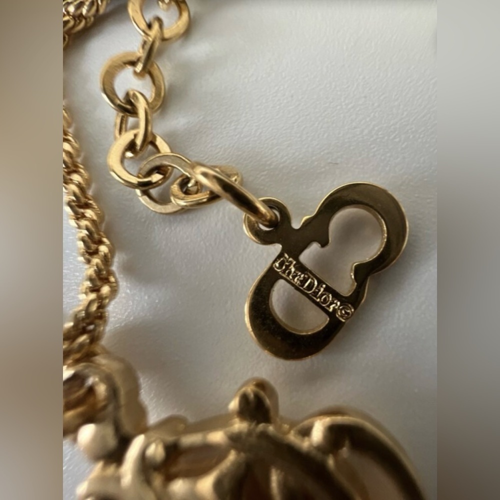 Dior Gold Pendant Necklace - Picture 9 of 10